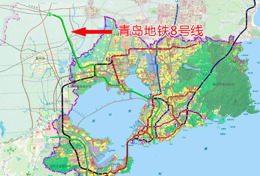 青岛地铁8号线设15座车站 青岛地铁8号线设15座车站