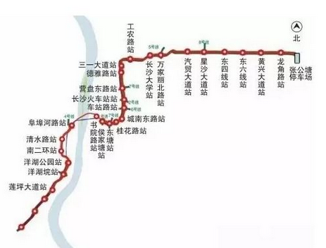 长沙地铁3号线站点 长沙地铁3号线站点