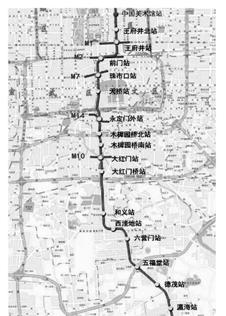 北京地铁8号线三期南延位置 北京地铁8号线三期南延位置