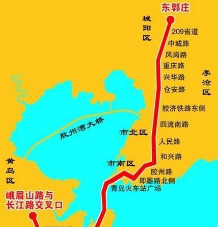青岛地铁1号线站点