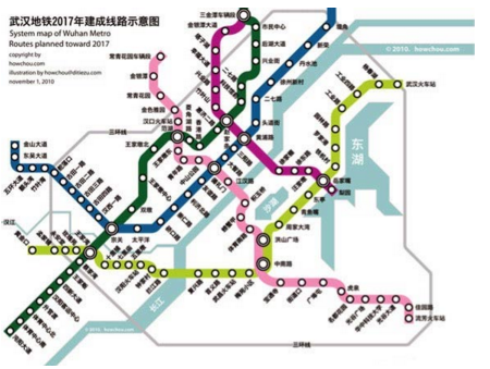 武汉地铁5号线站点位置