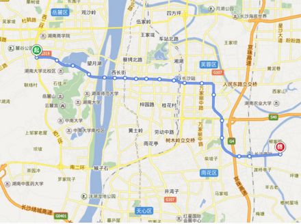 长沙地铁6号线线路图