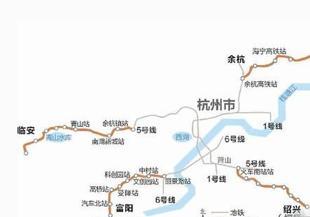 绍兴地铁1号线线路图