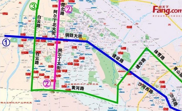 包头地铁2号线都有哪些站点