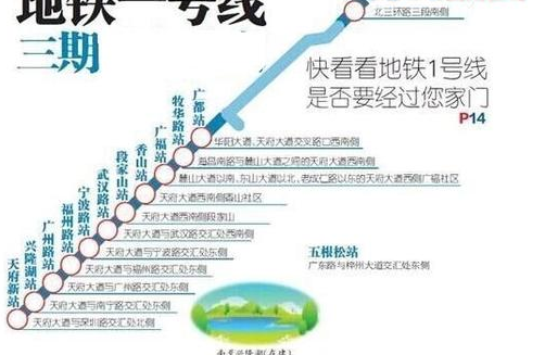 成都地铁1号线三期站点公布 成都地铁1号线三期站点公布