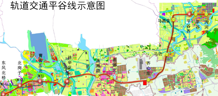 北京地铁22号线线路图