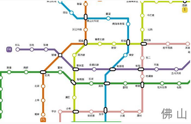 佛山地铁2号线怎么换乘
