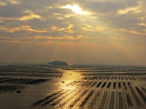 北岐海滩迎朝阳，海上变幻耶稣光--霞浦游之三24