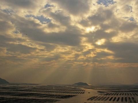 北岐海滩迎朝阳，海上变幻耶稣光--霞浦游之三27