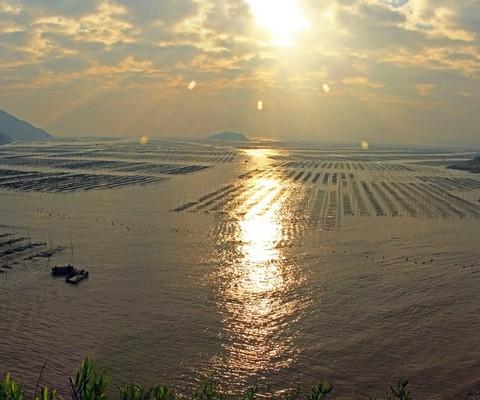 北岐海滩迎朝阳，海上变幻耶稣光--霞浦游之三26