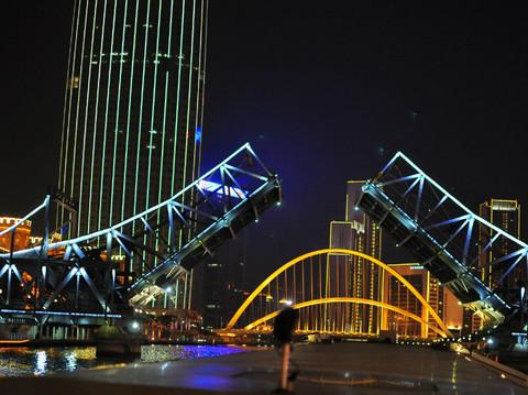 夜上【天津卫】——光圈下的白河岸,灯火上的摩天轮22