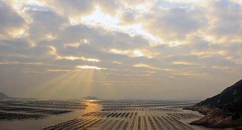 北岐海滩迎朝阳，海上变幻耶稣光--霞浦游之三21