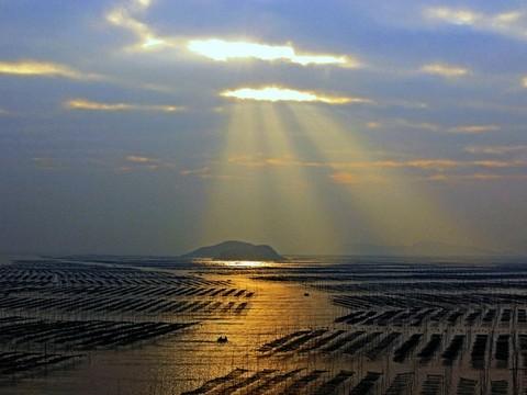 北岐海滩迎朝阳，海上变幻耶稣光--霞浦游之三18